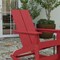 Merrick Lane Set of 2 Wellington UV Treated All-Weather Polyresin Adirondack Rocking Chair for Patio, Sunroom, Deck and More